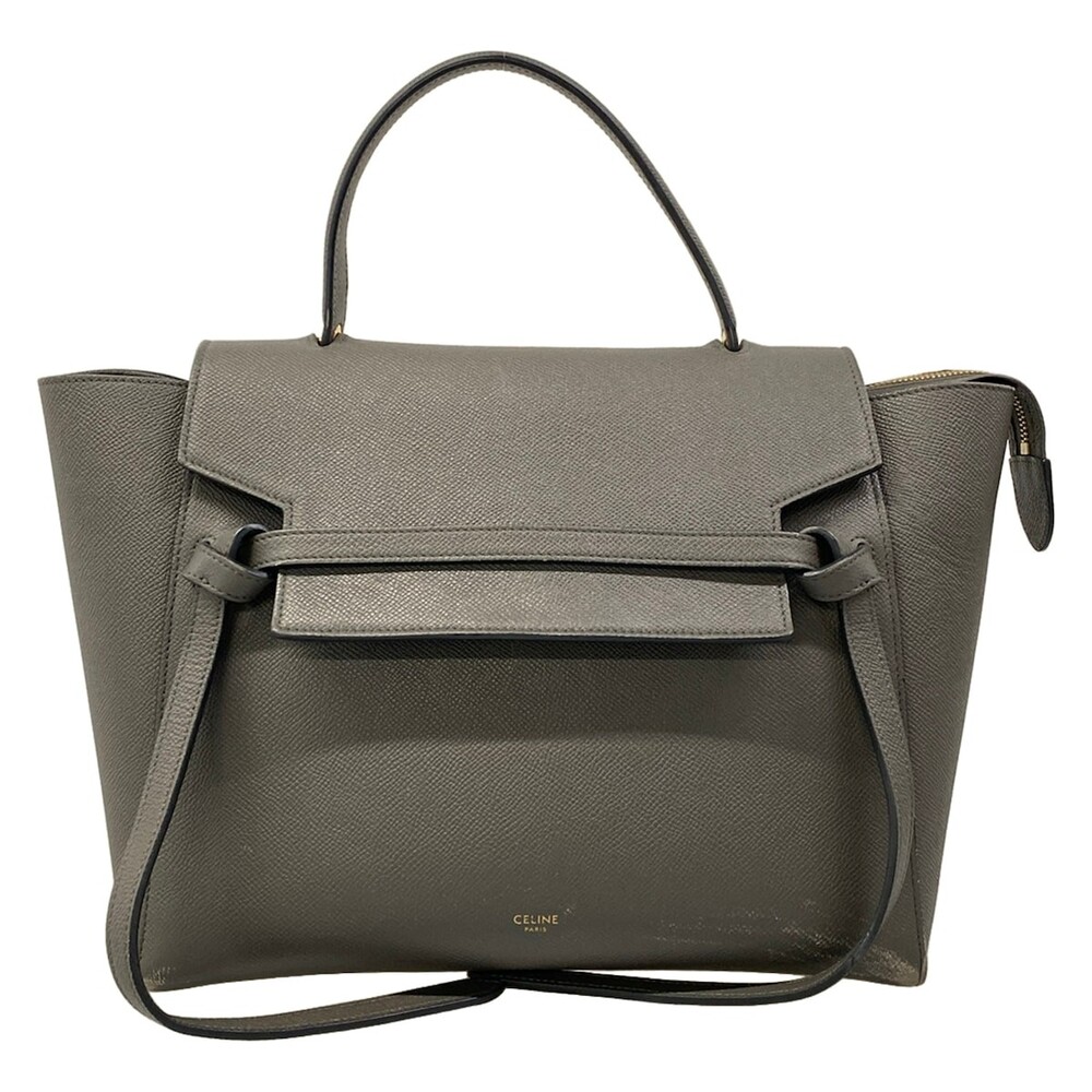 Celine Belt Bag Mini Dark Gray Grained #324765C12B